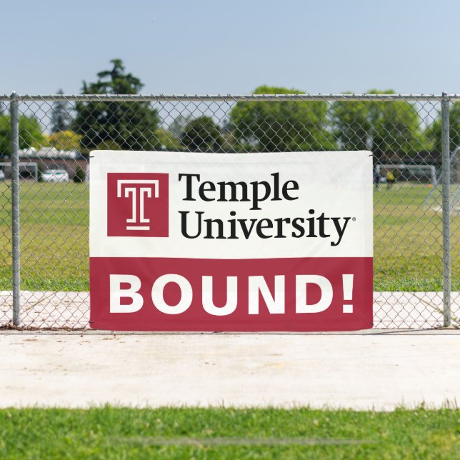 Temple University | Temple University Wordmark Banner (Insitu)