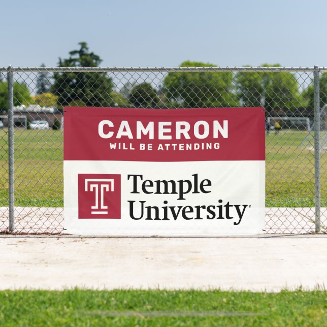 Temple University | Temple University Wordmark Banner (Insitu)