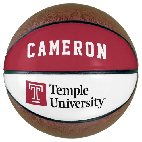 Temple University  Temple University Wordmark Basketball