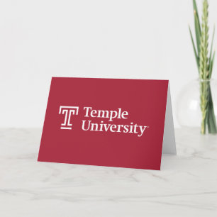 Temple University Temple University Wordmark Card