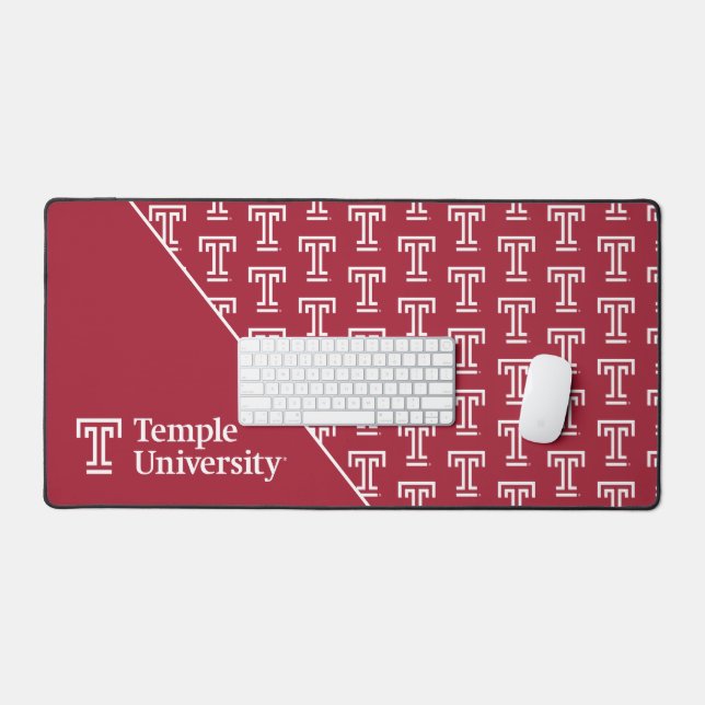 Temple University | Temple University Wordmark Desk Mat (Keyboard & Mouse)