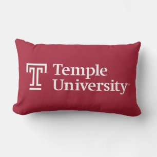 Temple University Temple University Wordmark Lumbar Pillow