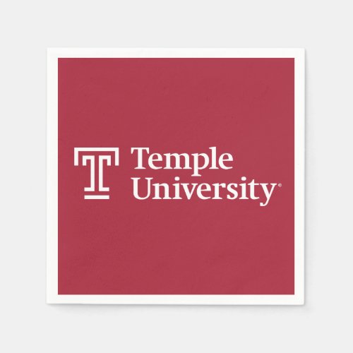 Temple University  Temple University Wordmark Napkins