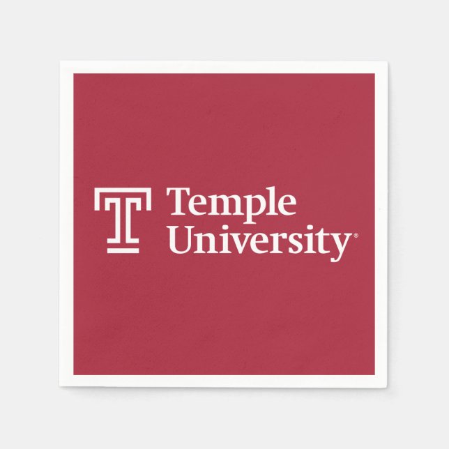 Temple University | Temple University Wordmark Napkins (Front)