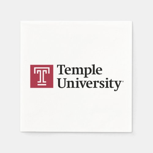 Temple University  Temple University Wordmark Napkins