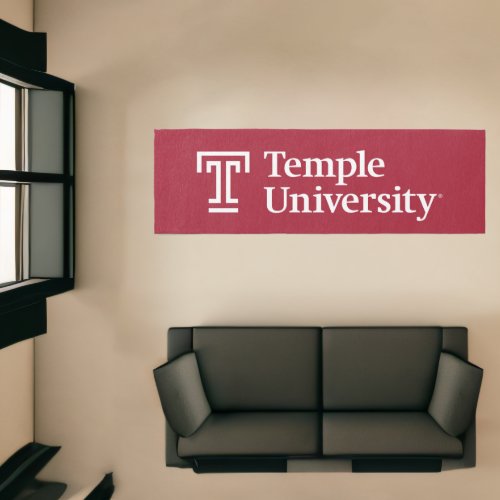 Temple University  Temple University Wordmark Runner