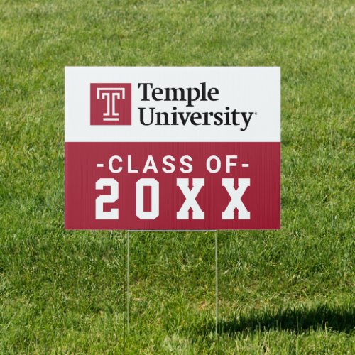 Temple University  Temple University Wordmark Sign