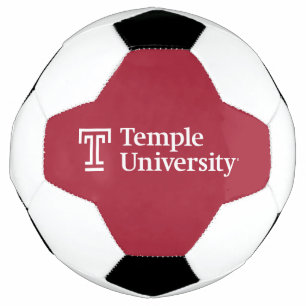Temple University   Temple University Wordmark Soccer Ball