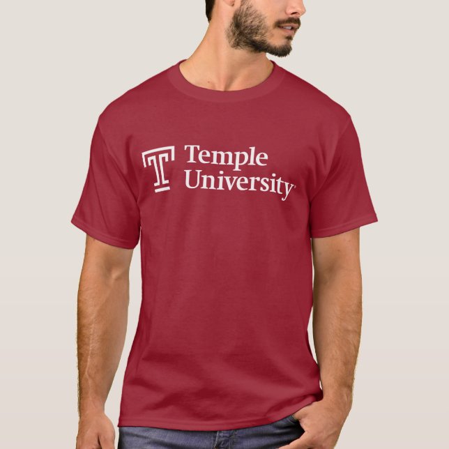 Temple University | Temple University Wordmark T-Shirt (Front)