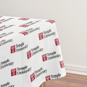 Temple University Temple University Wordmark Tablecloth