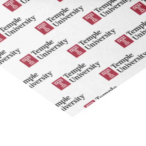 Temple University | Temple University Wordmark Tissue Paper