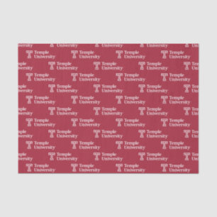 Temple University Temple University Wordmark Tissue Paper
