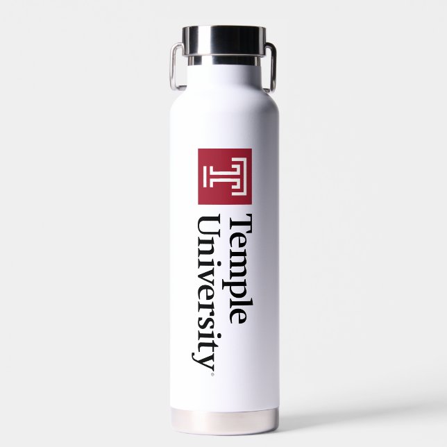 Temple University | Temple University Wordmark Water Bottle (Front)