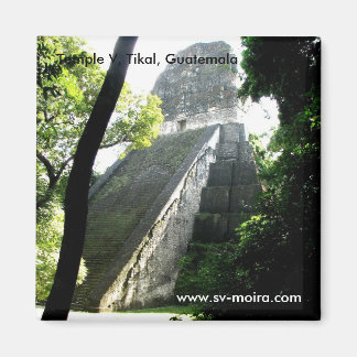 Temple V, Tikal, Guatemala Magnet