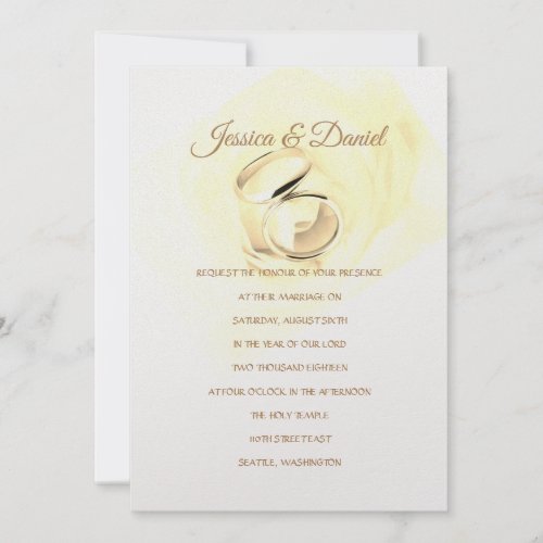 Temple Wedding Invitation