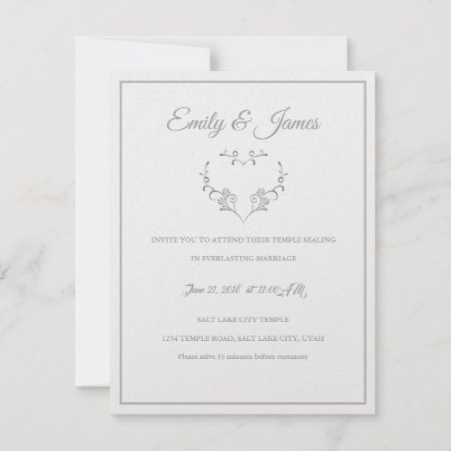 Temple Wedding Invitation_Fancy Heart Invitation