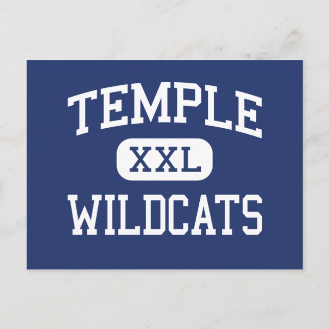 Temple - Wildcats - High School - Temple Texas Postcard (Front)