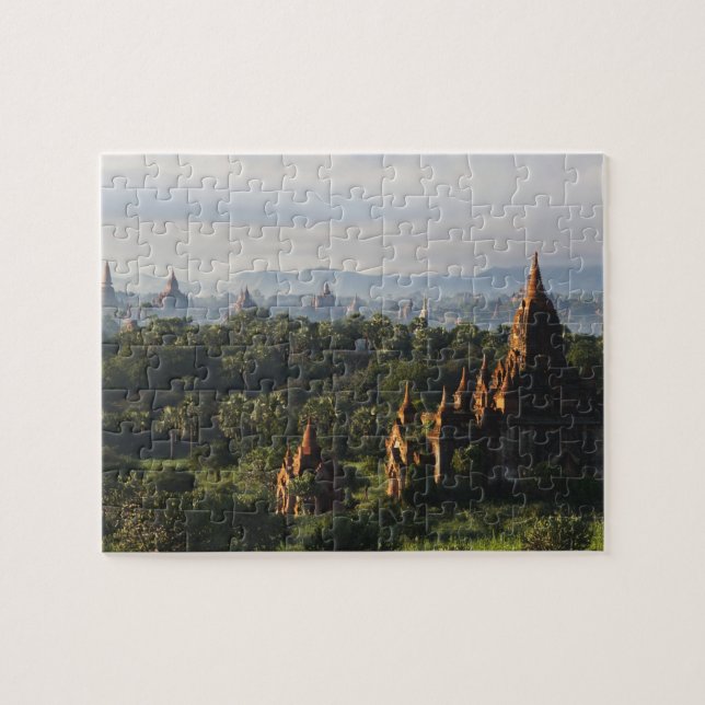 Temples at sunrise, Bagan, Myanmar Jigsaw Puzzle (Horizontal)