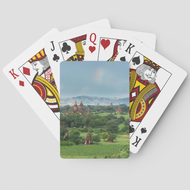 Temples in Bagan, Myanmar Poker Cards (Back)