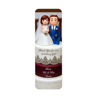Templet Thank you wedding gift Label