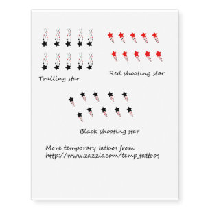 Temporary finger tattoos - Stars designs