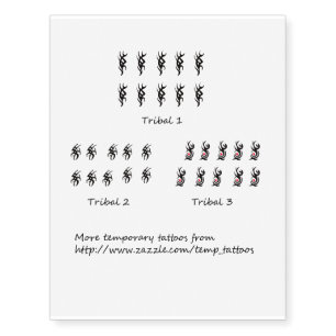 Temporary finger tattoos - Tribal designs