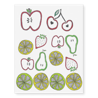 Temporary Fruit Tattoos