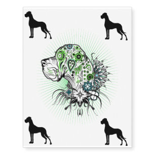 temporary Great Dane Tattoos