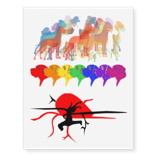temporary Great Dane Tattoos colors
