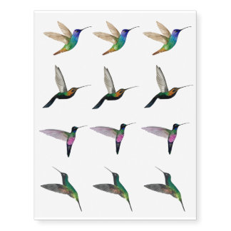Temporary Hummingbirds Tattoos