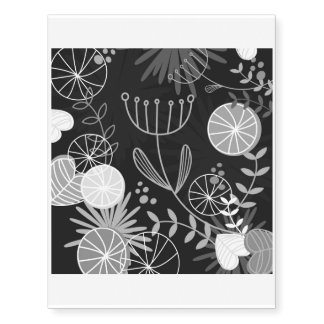 Temporary tattoo : black ornaments