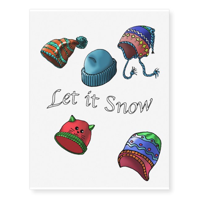 Temporary tattoo, Let it snow Tattoos (Front)