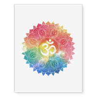 TEMPORARY TATTOO : RAINBOW MANDALA
