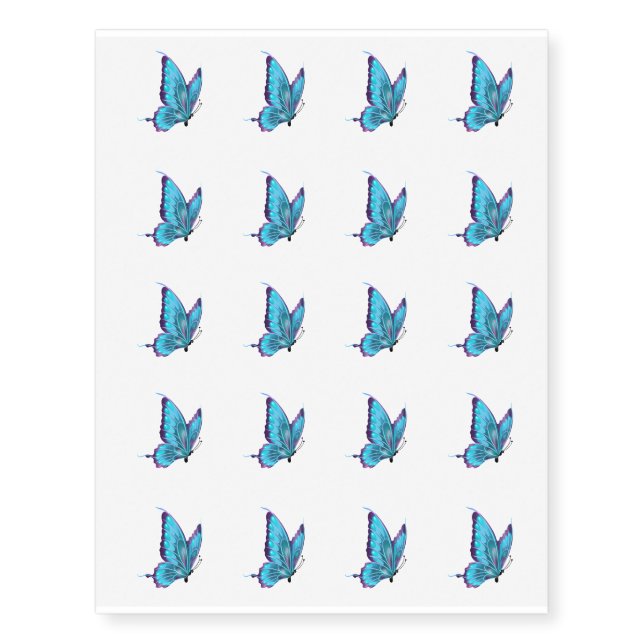 Temporary Tattoo Sheet-Butterfly (Front)