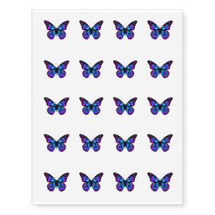 Temporary Tattoo Sheet-Butterfly