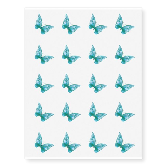 Temporary Tattoo Sheet-Butterfly (Front)