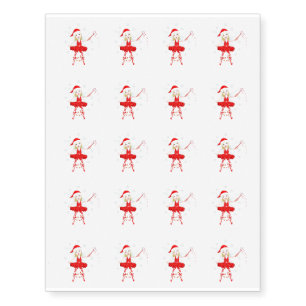 Temporary Tattoo Sheet-Christmas Fairy