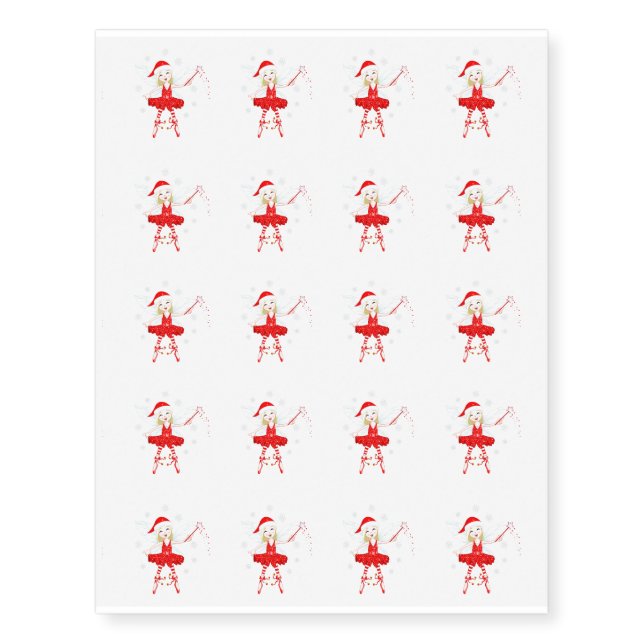 Temporary Tattoo Sheet-Christmas Fairy (Front)
