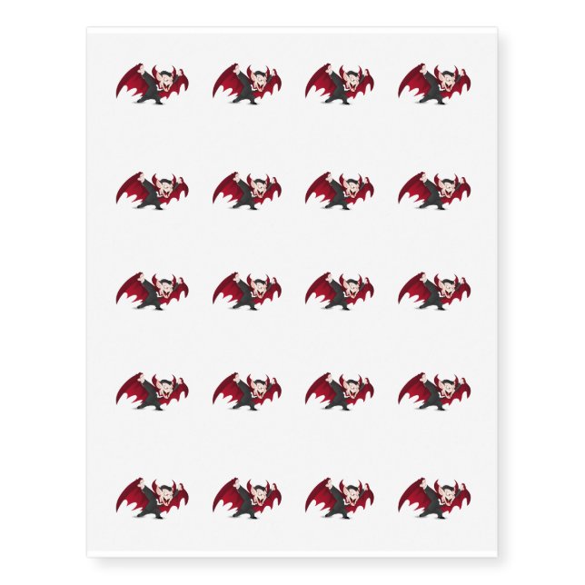Temporary Tattoo Sheet-Dracula (Front)