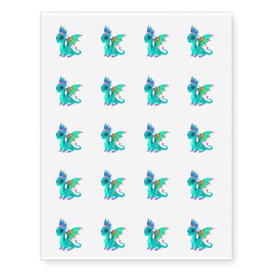 Temporary Tattoo Sheet-Dragon