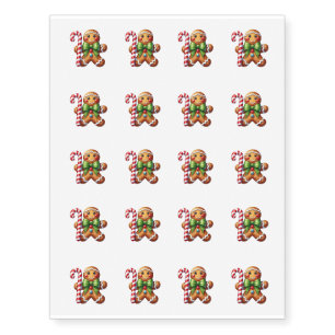 Temporary Tattoo Sheet-Gingerman