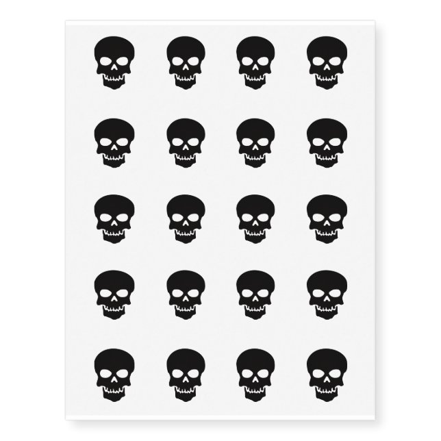 Temporary Tattoo Sheet-Halloween (Front)