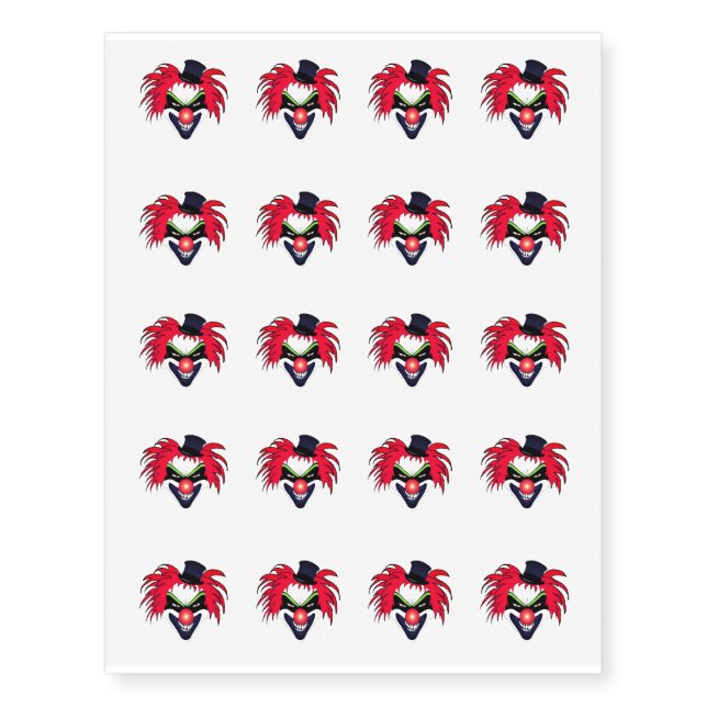Temporary Tattoo Sheet-Halloween (Front)