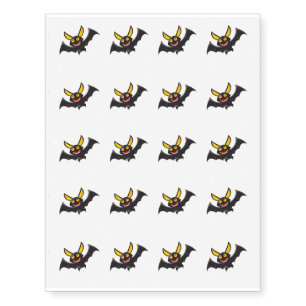 Temporary Tattoo Sheet-Halloween Bats