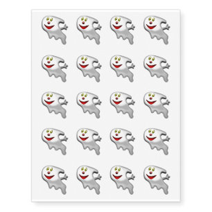 Temporary Tattoo Sheet-Halloween Ghost