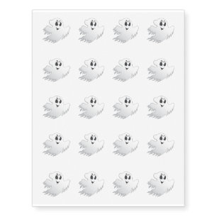 Temporary Tattoo Sheet-Halloween Ghost