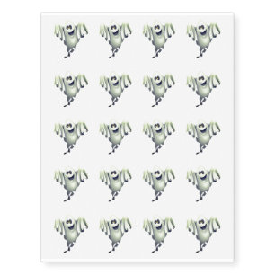 Temporary Tattoo Sheet-Halloween Ghost