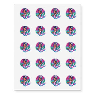 Temporary Tattoo Sheet-Mermaid