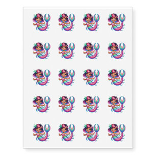 Temporary Tattoo Sheet-Mermaid
