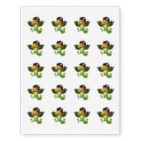Temporary Tattoo Sheet-Pirate Parrot